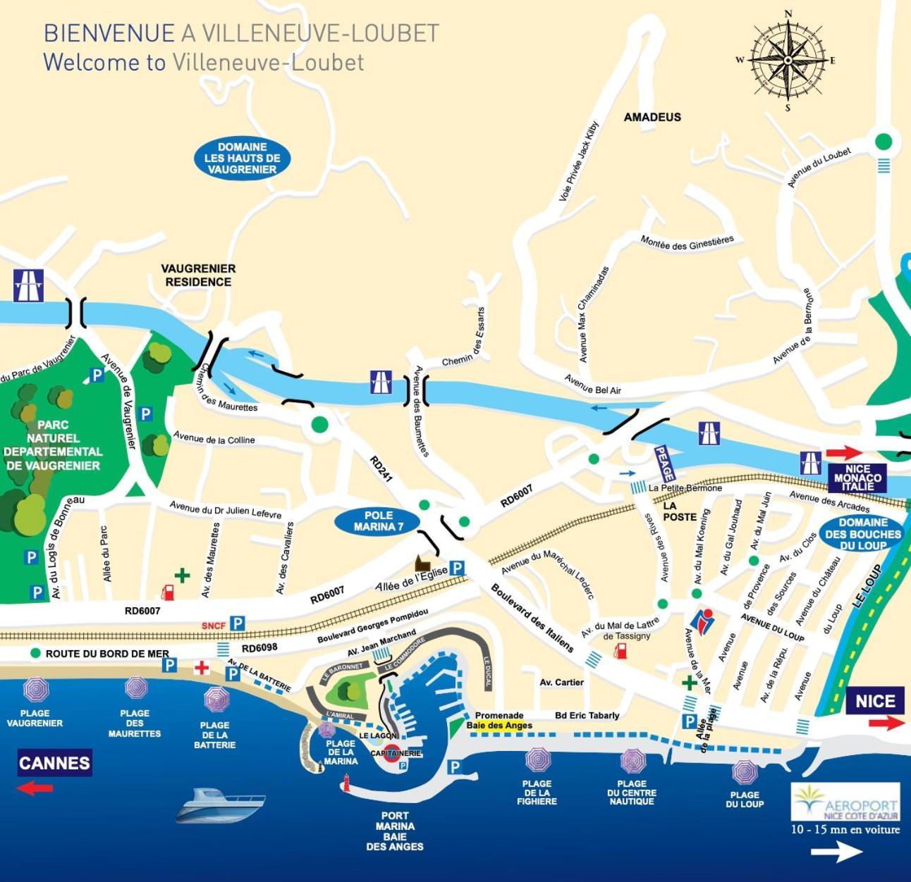 4 Pers , 100M De La Plage Marina Baie Des Anges French Riviera Villeneuve-Loubet Εξωτερικό φωτογραφία